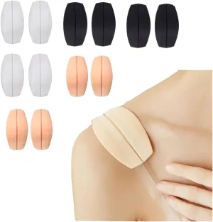 12 pieces bra strap cushion relieve pain bra strap holder silicone rubber shoulder strap pad
