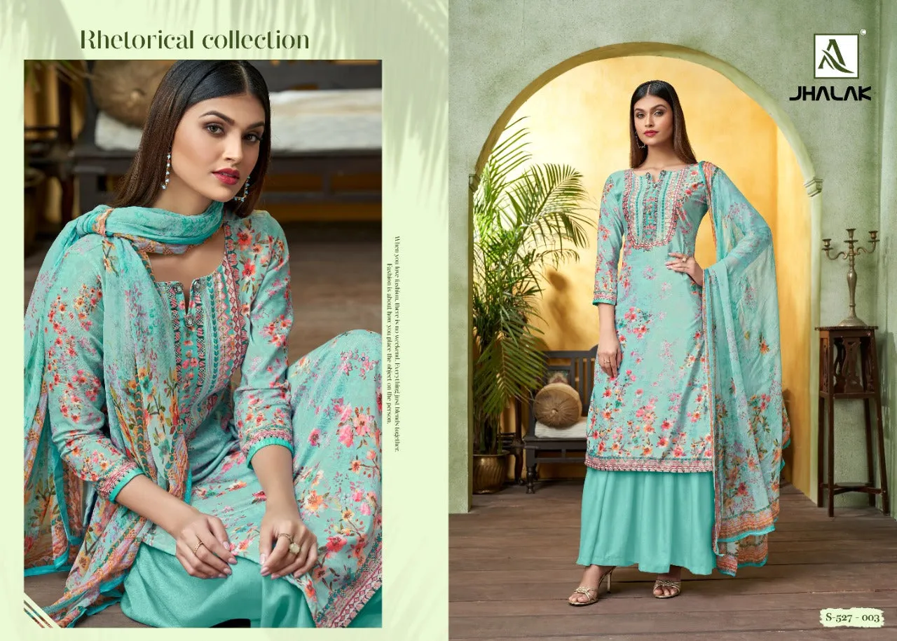 Alok Suit Presents Jhalak Viscose Velvet Printed Fancy Designer Salwar Kameez