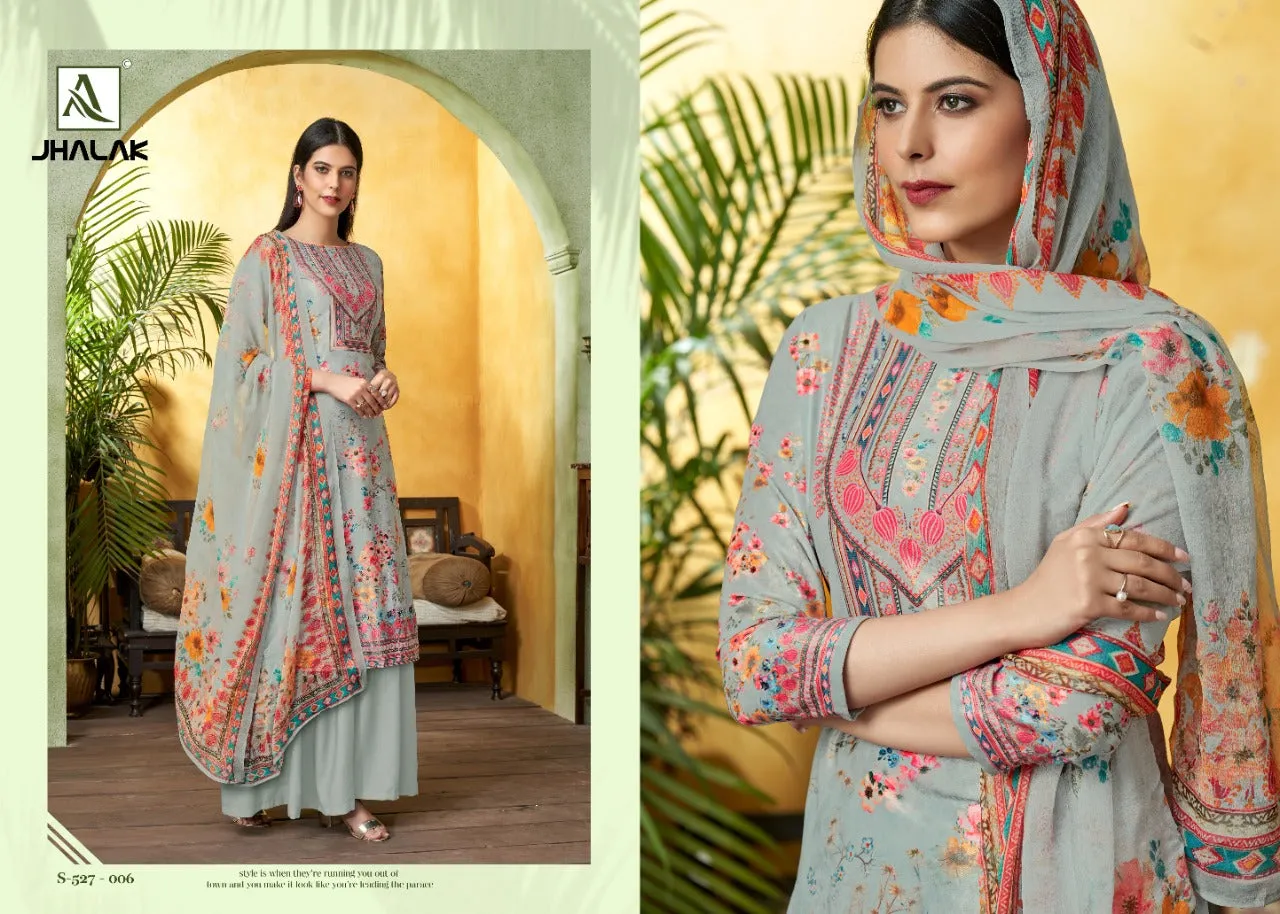 Alok Suit Presents Jhalak Viscose Velvet Printed Fancy Designer Salwar Kameez