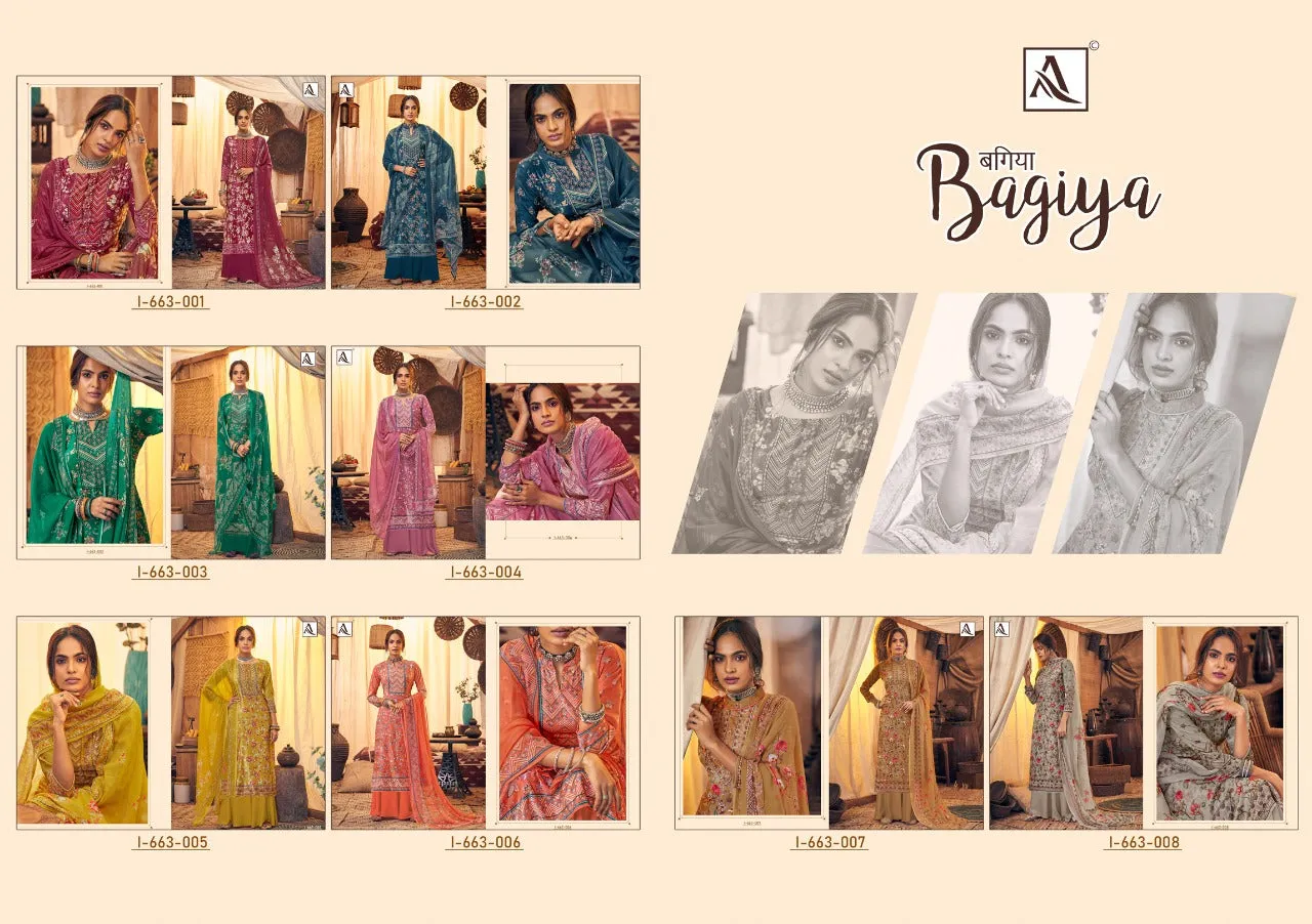 Alok Suits Presents Bagiya Pure Viscose Fancy Designer Salwar Kameez