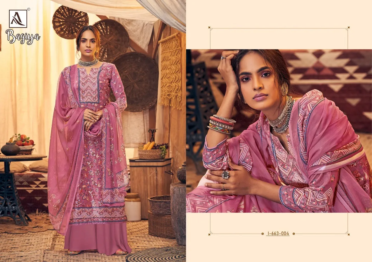 Alok Suits Presents Bagiya Pure Viscose Fancy Designer Salwar Kameez