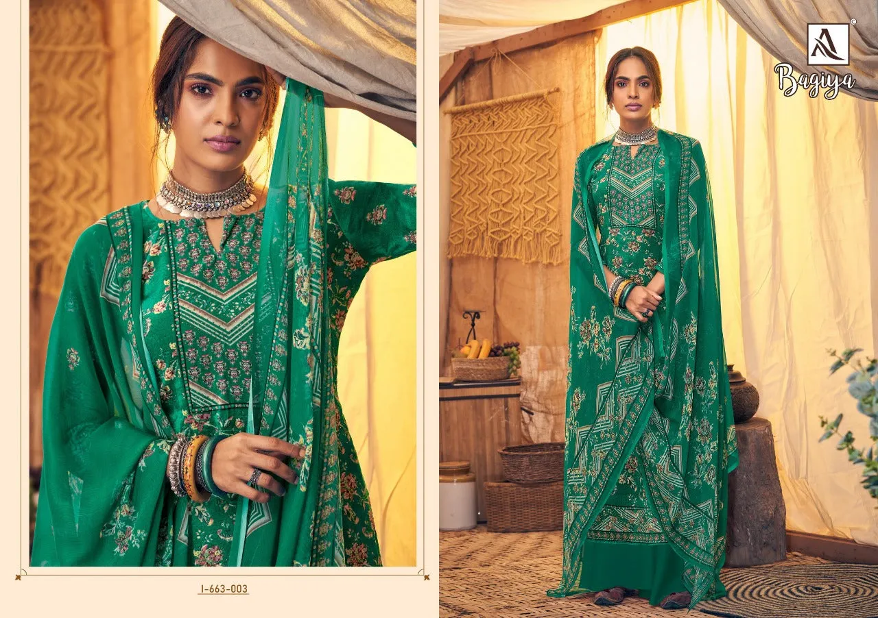 Alok Suits Presents Bagiya Pure Viscose Fancy Designer Salwar Kameez