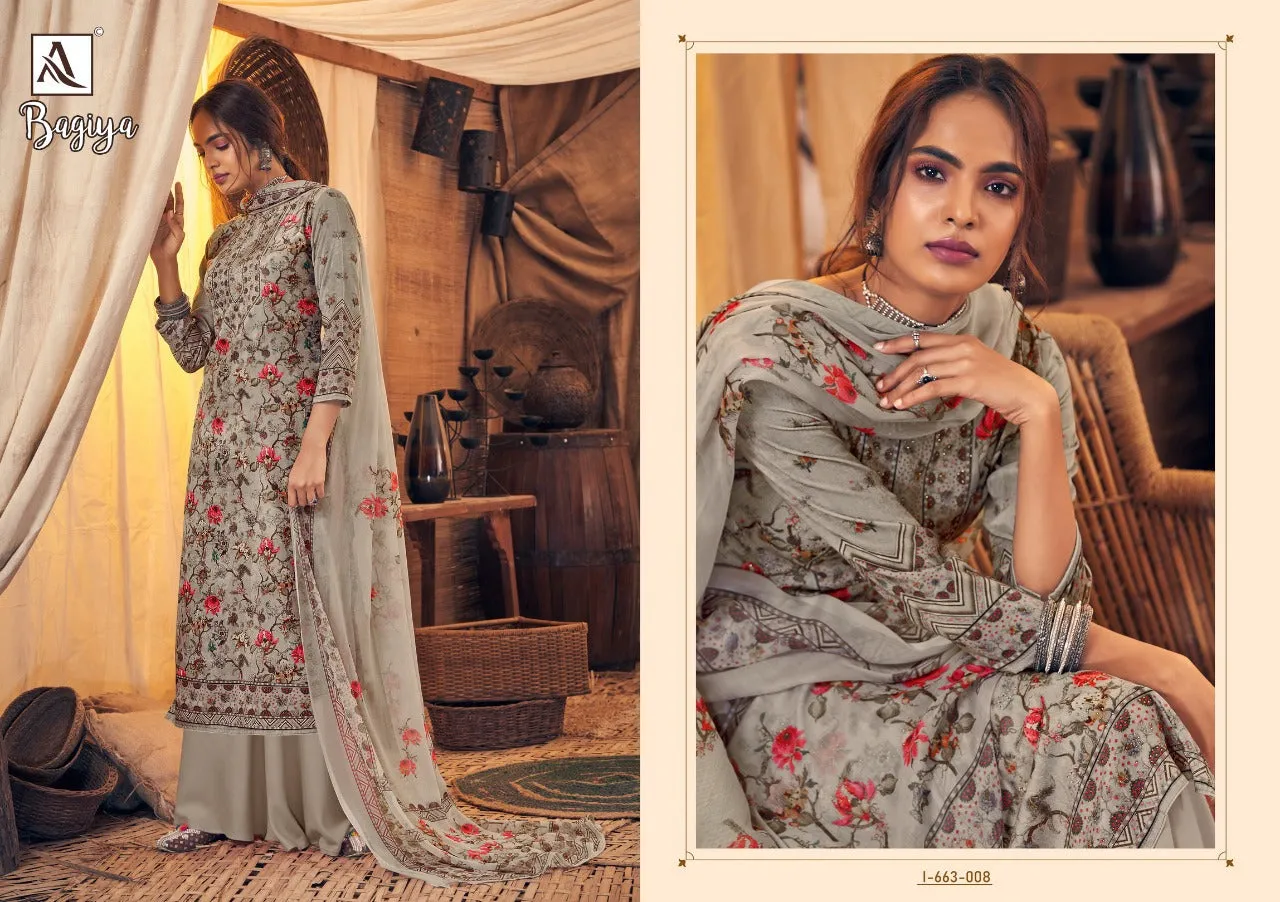 Alok Suits Presents Bagiya Pure Viscose Fancy Designer Salwar Kameez