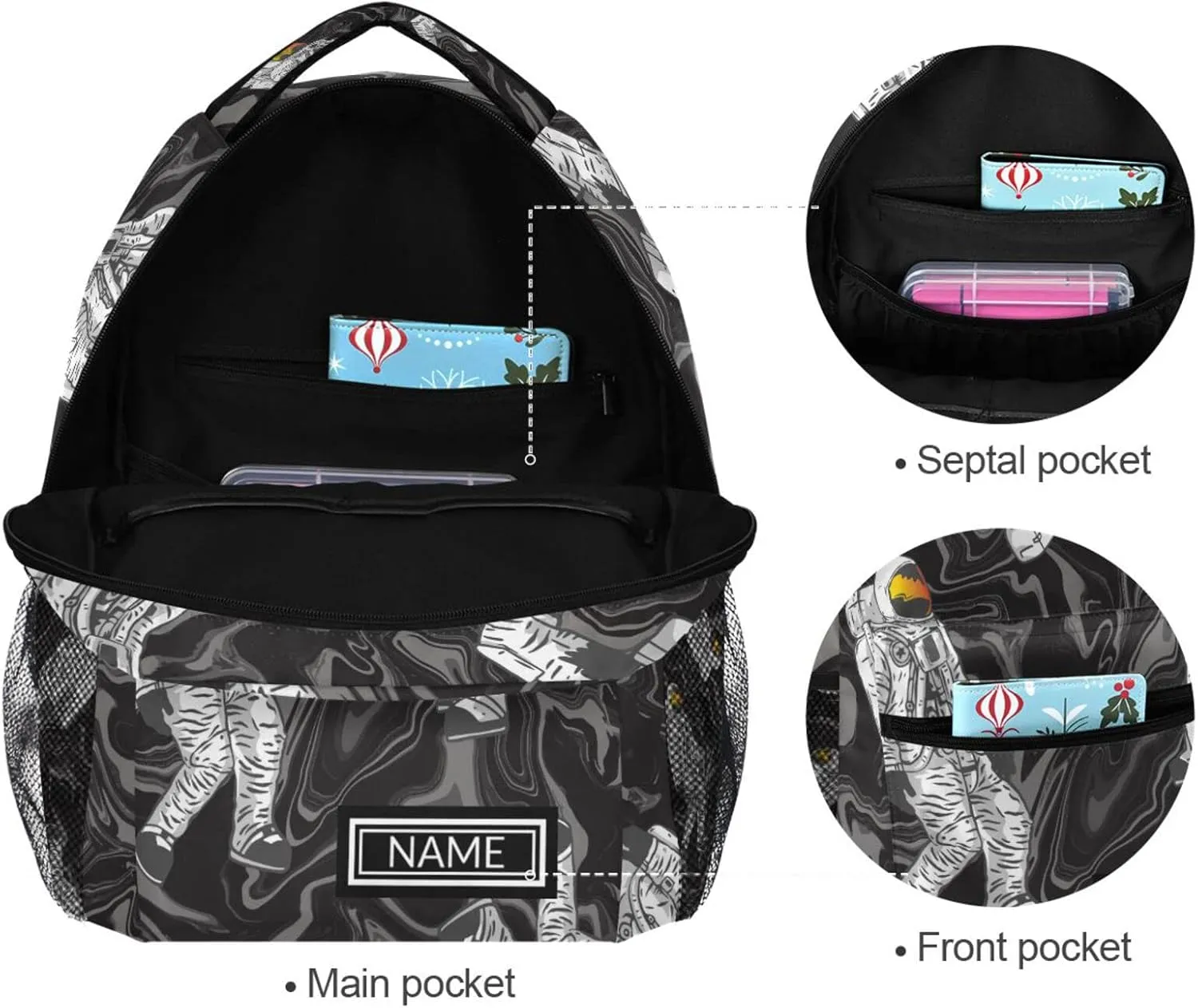Aslsiy Custom Backpack for Girls Boys Personalized Backpack for Women School Bookpack Laptop Bag Day Pack Shoulder Bag