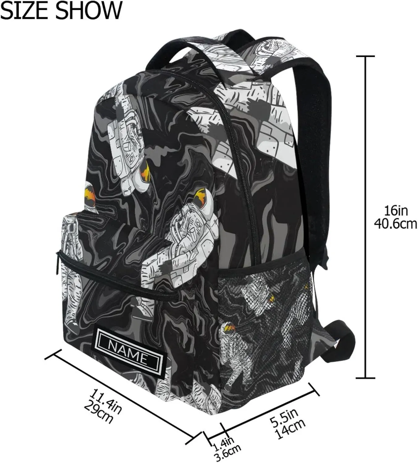 Aslsiy Custom Backpack for Girls Boys Personalized Backpack for Women School Bookpack Laptop Bag Day Pack Shoulder Bag
