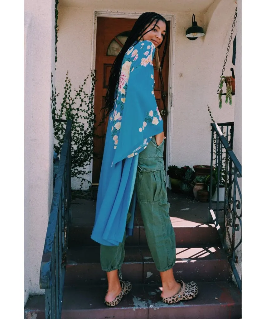 Blue Floral Georgia Robe