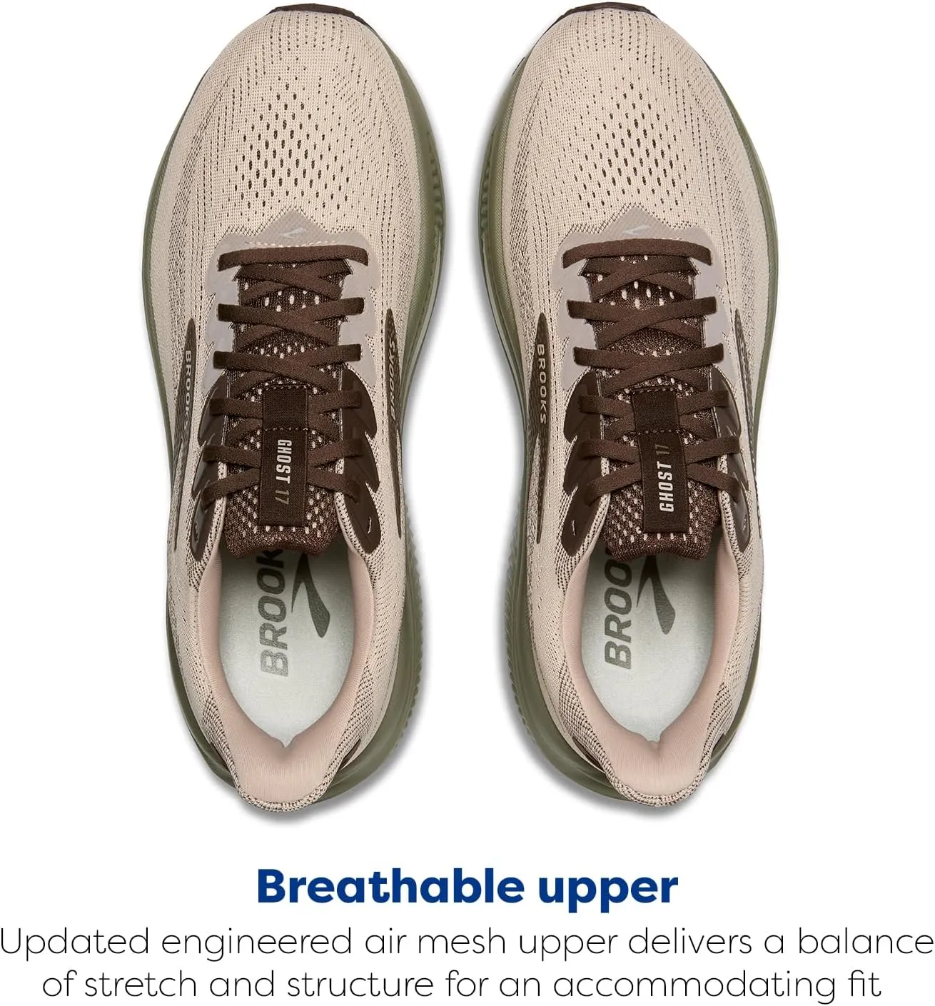 Brooks Mens Ghost 17 Neutral Running Shoe