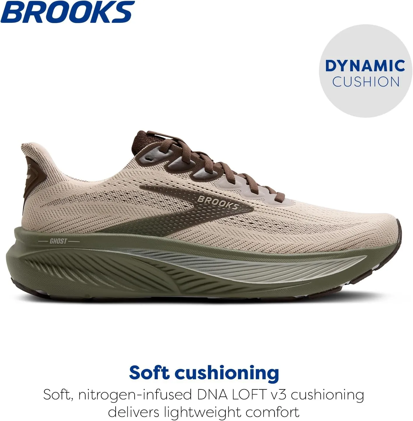 Brooks Mens Ghost 17 Neutral Running Shoe