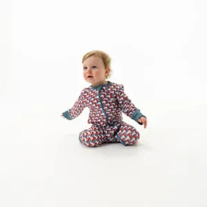 Burlebo Baby Zip Up | Texas Flags