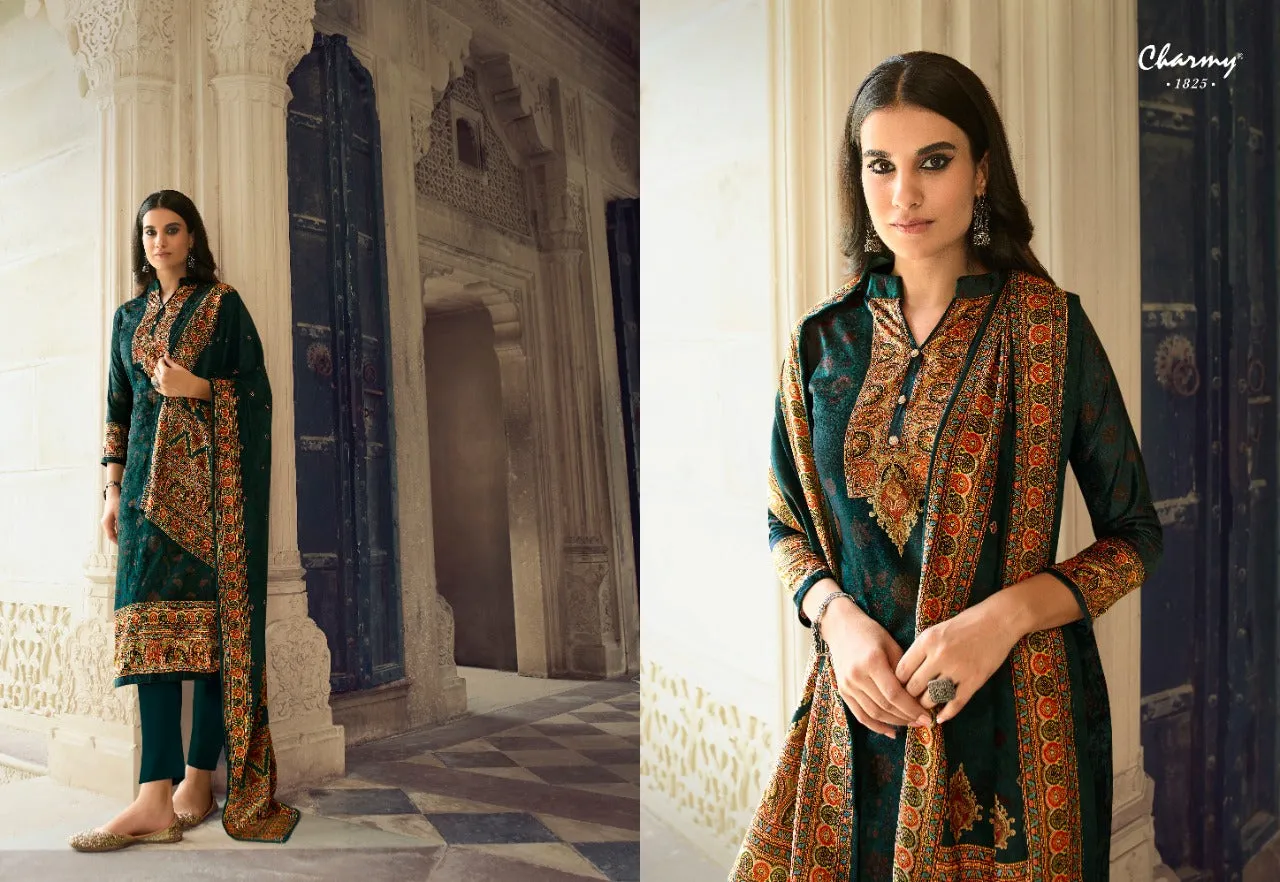 Charmy Presents Velvet Vol 2 Velvet Printed Fancy Designer Salwar Suits