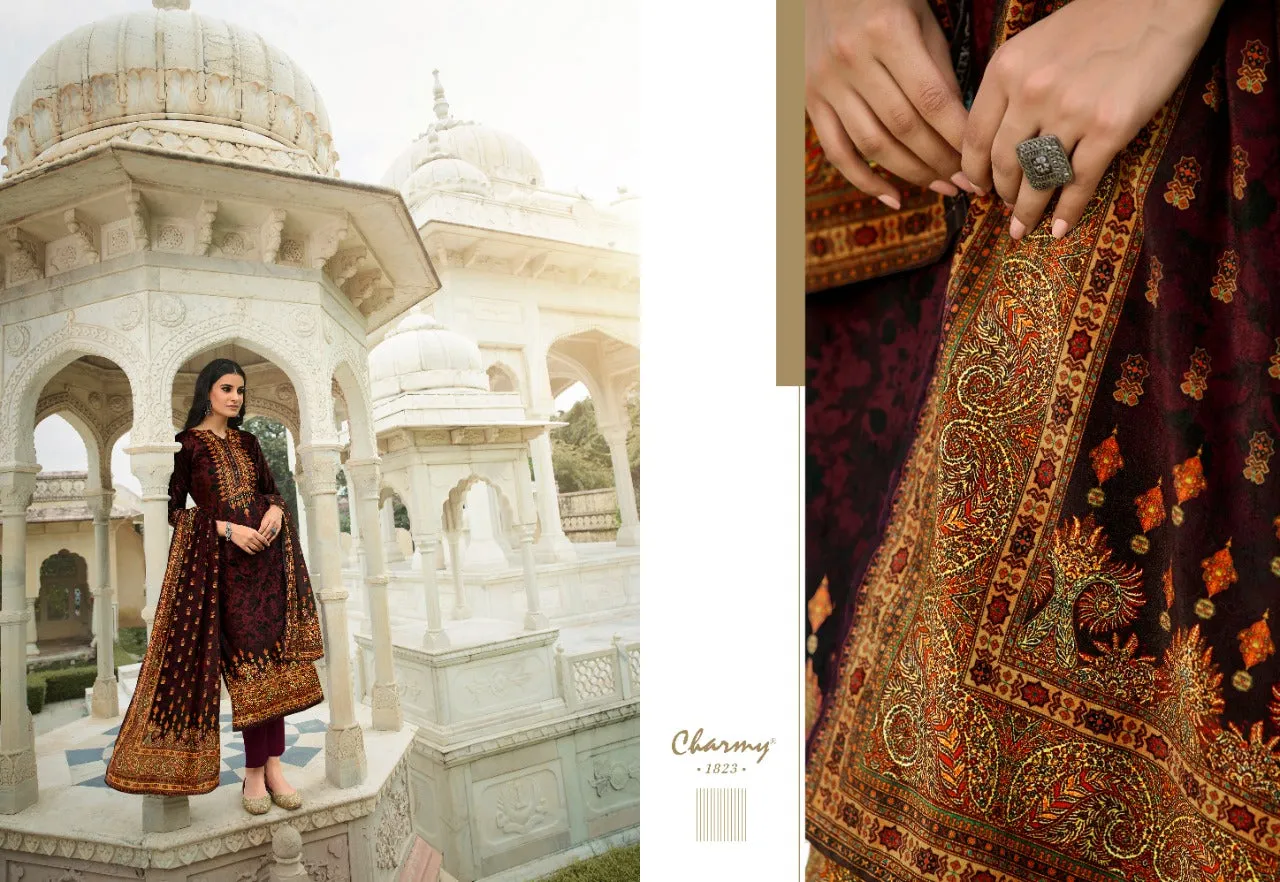 Charmy Presents Velvet Vol 2 Velvet Printed Fancy Designer Salwar Suits