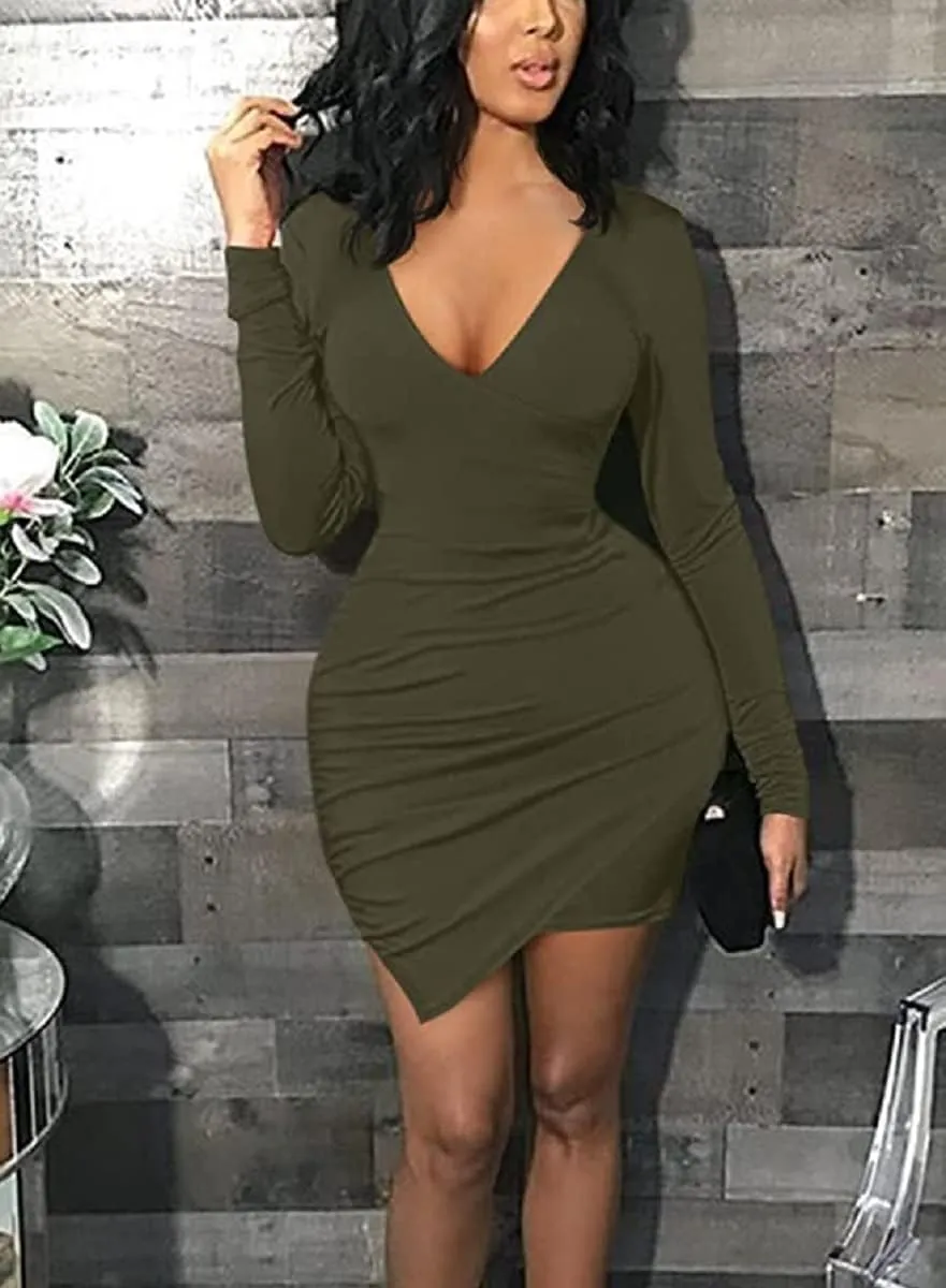 Church Dresses for Women Bodycon Sexy Pencil Party Club Night Out Long Sleeve Floral Print Midi Dress Fashion 2023 with Belt