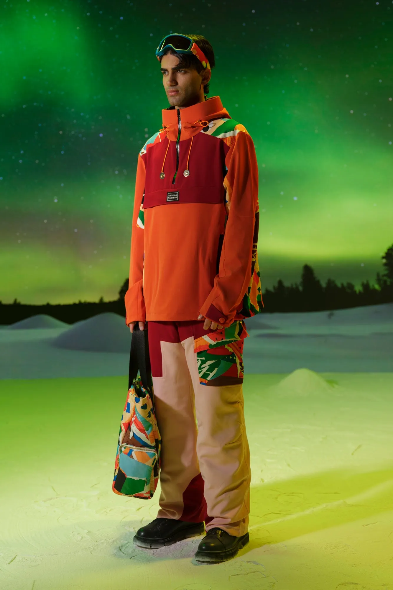 Colour-blocked Lgrmash Pants