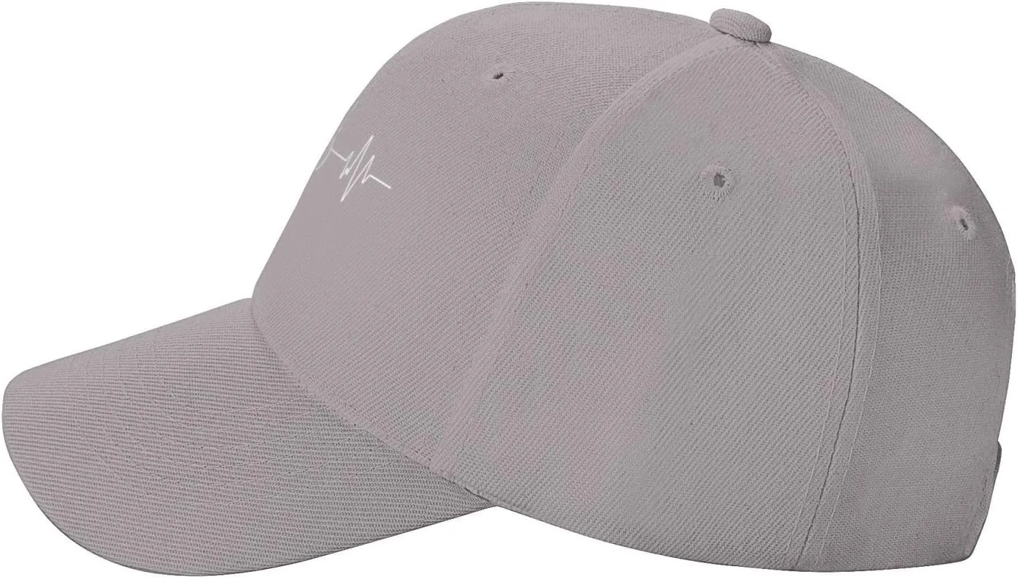 Cycling Heartbeat Dad Hat Adjustable Trucker Hat Baseball Cap for Men Women,Black