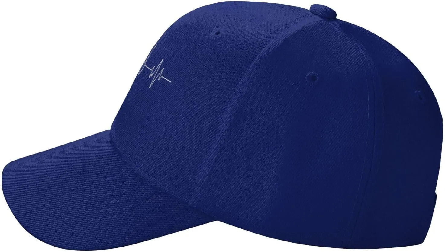 Cycling Heartbeat Dad Hat Adjustable Trucker Hat Baseball Cap for Men Women,Black