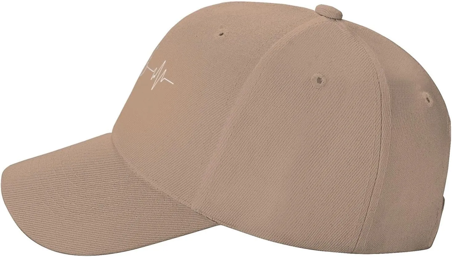 Cycling Heartbeat Dad Hat Adjustable Trucker Hat Baseball Cap for Men Women,Black