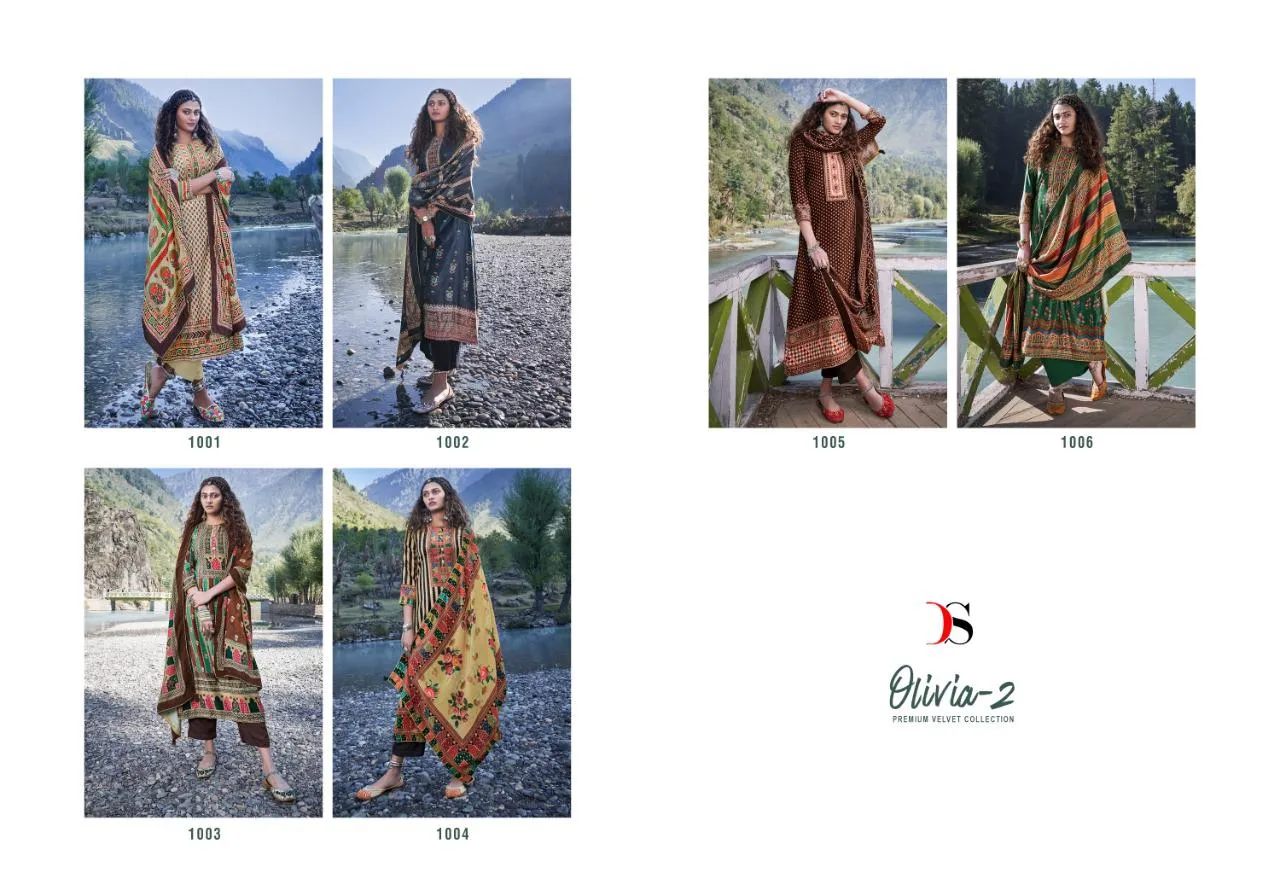 Deepsy Suits Presents Olivia Vol 2 Velvet Printed Fancy Designer Kameez