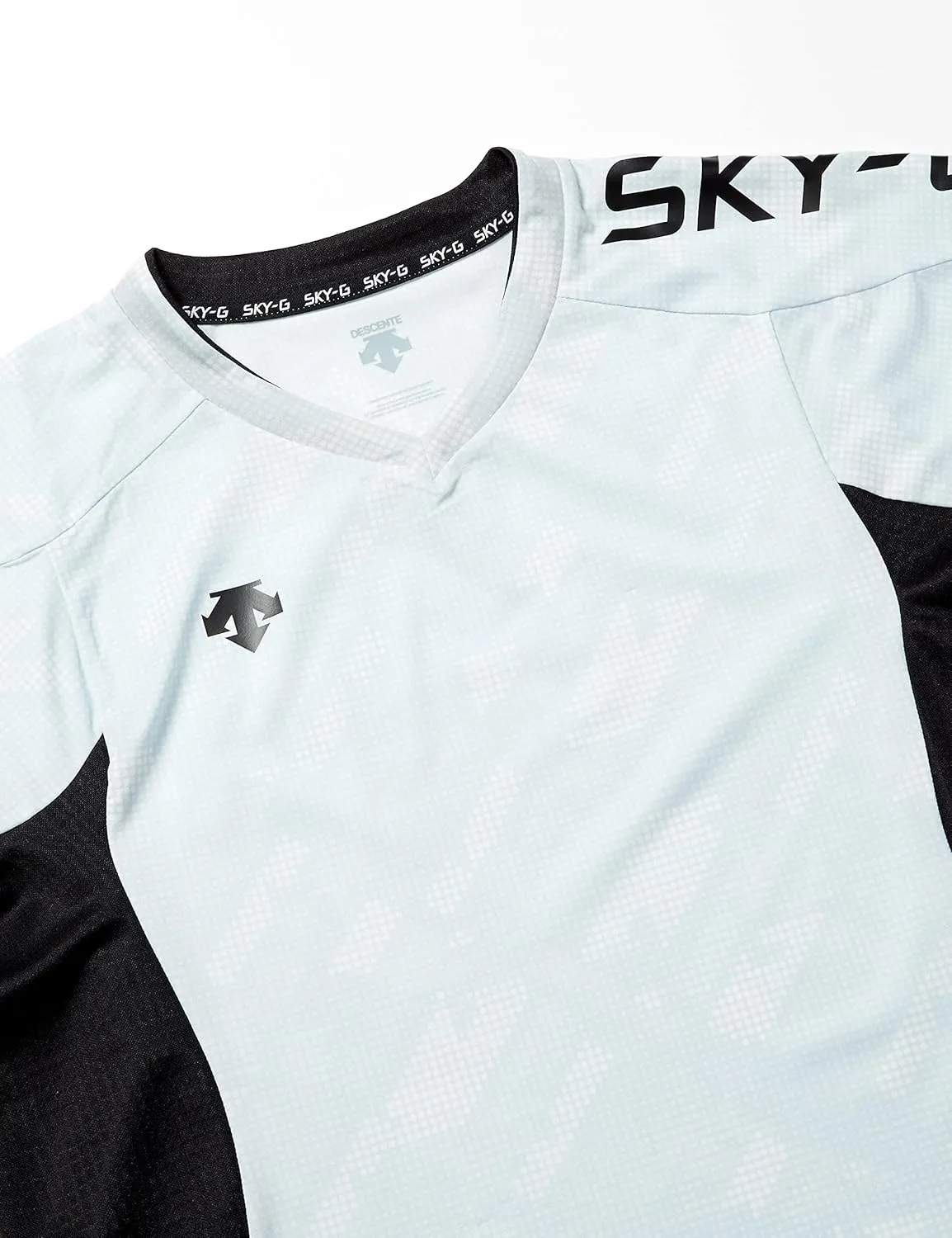 Descente DVB-5928 Short Sleeve Practice Shirt, Sweat Absorbent, Quick Drying, Stretchable, UPF 15