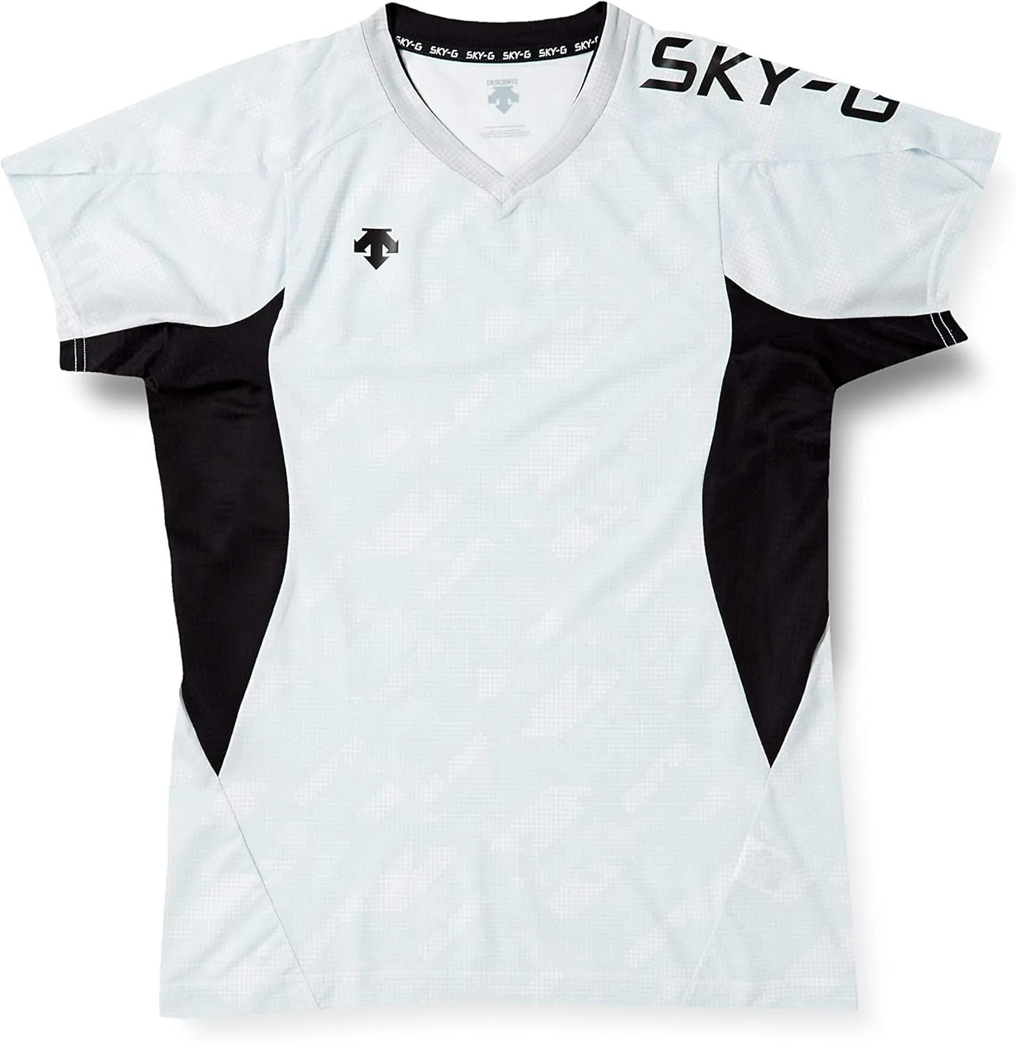 Descente DVB-5928 Short Sleeve Practice Shirt, Sweat Absorbent, Quick Drying, Stretchable, UPF 15