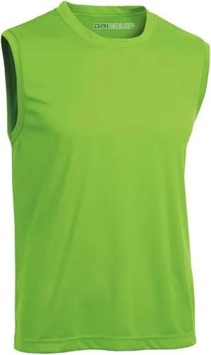 DRIEQUIP Mens Sleeveless Moisture Wicking Muscle T-Shirts. XS-4XL