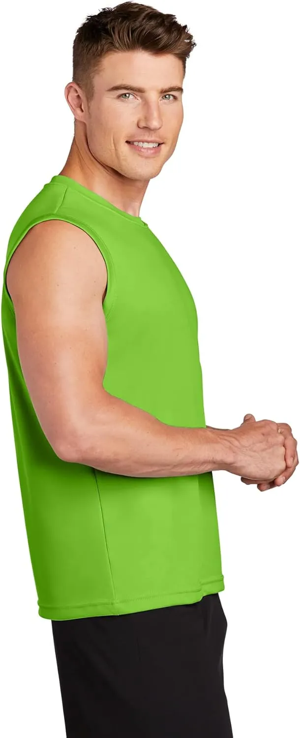 DRIEQUIP Mens Sleeveless Moisture Wicking Muscle T-Shirts. XS-4XL