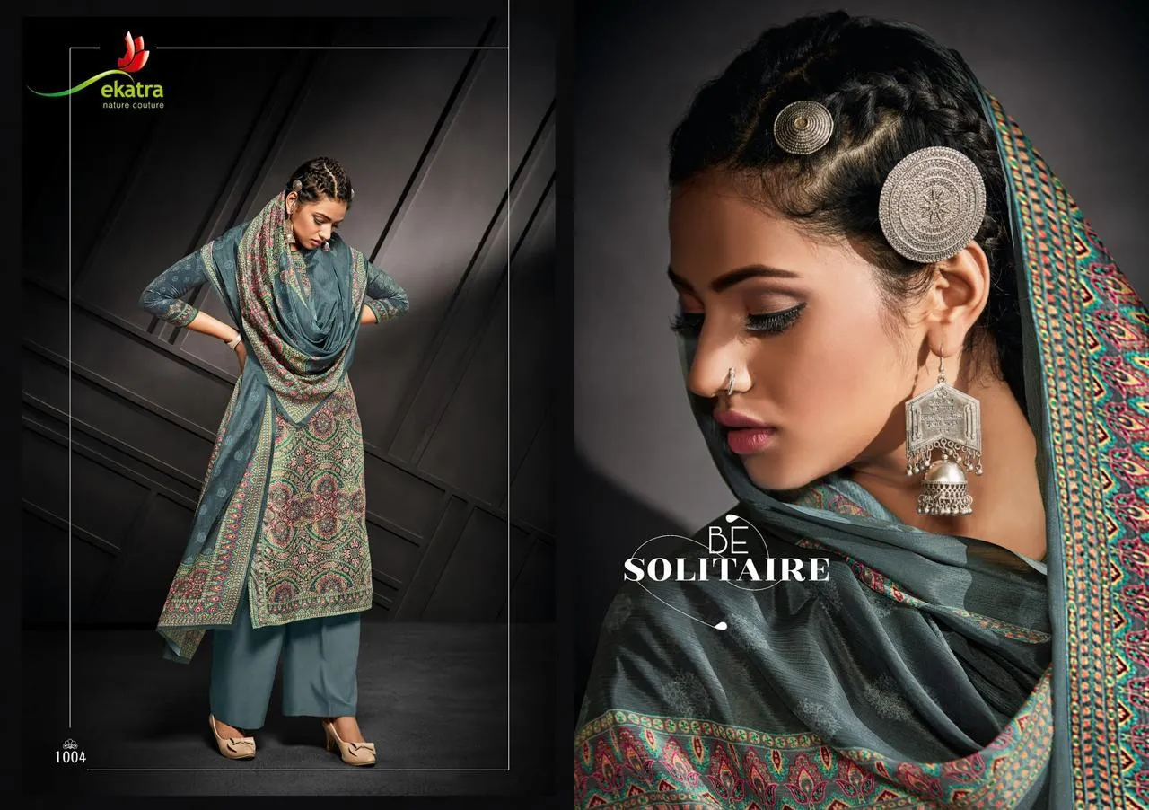 Ektara Presents Rashf Velvet Digital Printed Fancy Designer Salwar Suits