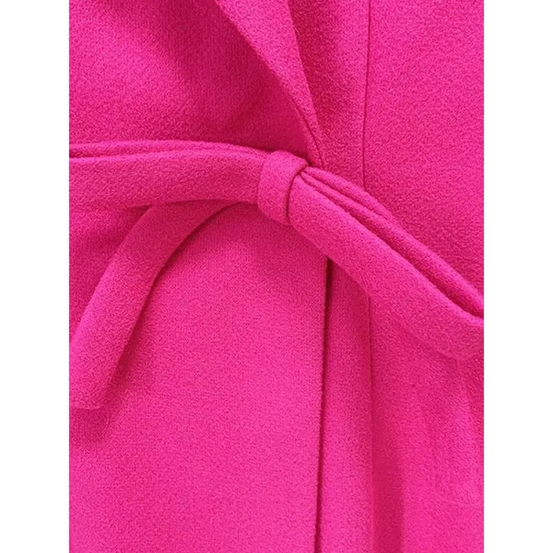 Fashion Women's Woolen Coat - Elegant Autumn Overcoat