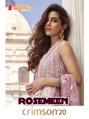 Fepic Rosemeen Crimson 20 Georgette Designer Pakistani Salwar Kameez