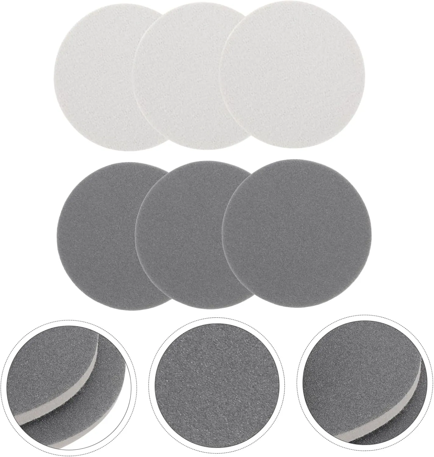 HOMSFOU 3sets Bowling Ball Sanding Pad Sponge Cleaning Pad for Grit Distribution 6pcs*3