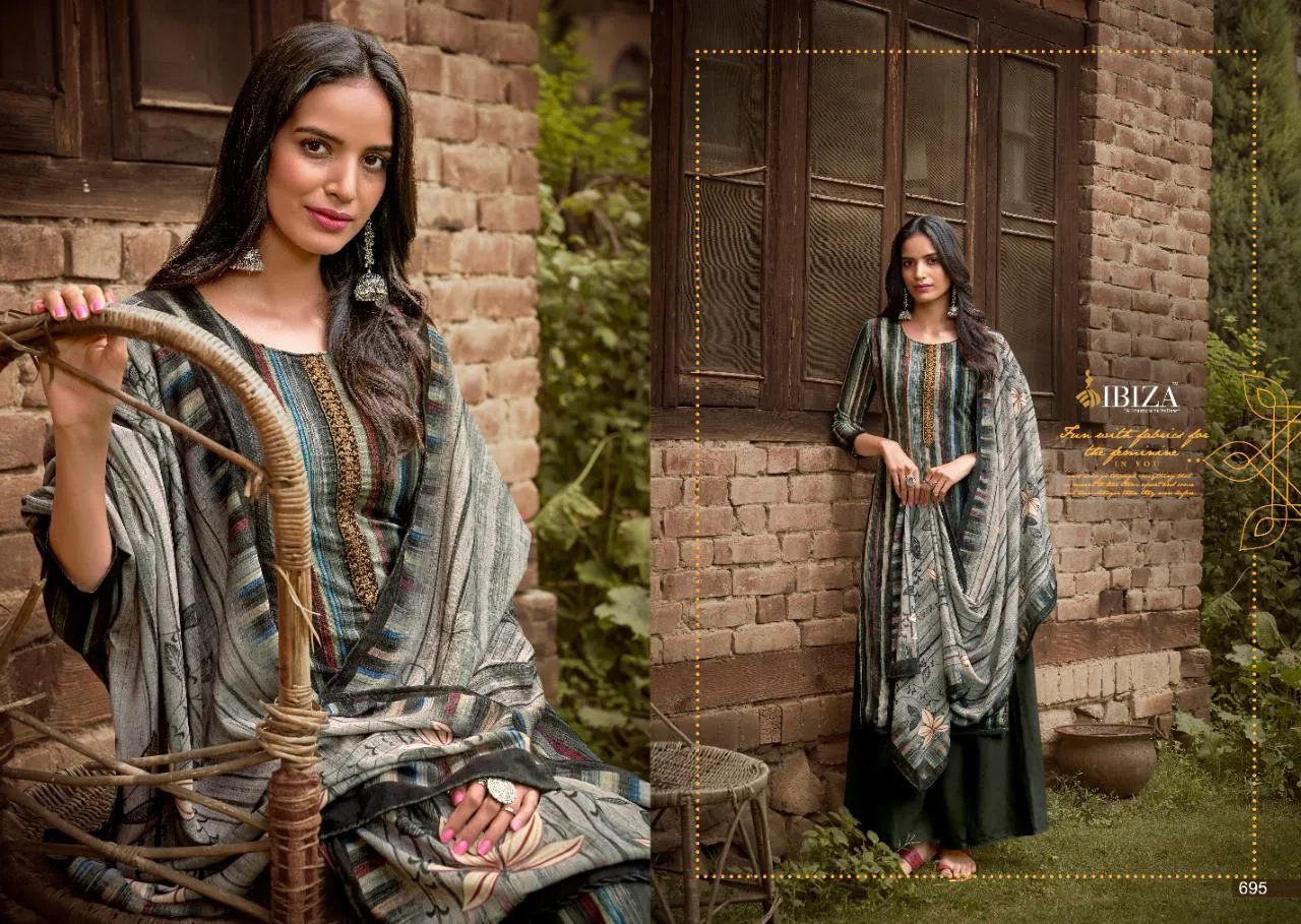Ibiza Presents Afreen Fabric Velvet Printed Fancy Designer Salwar Kameez