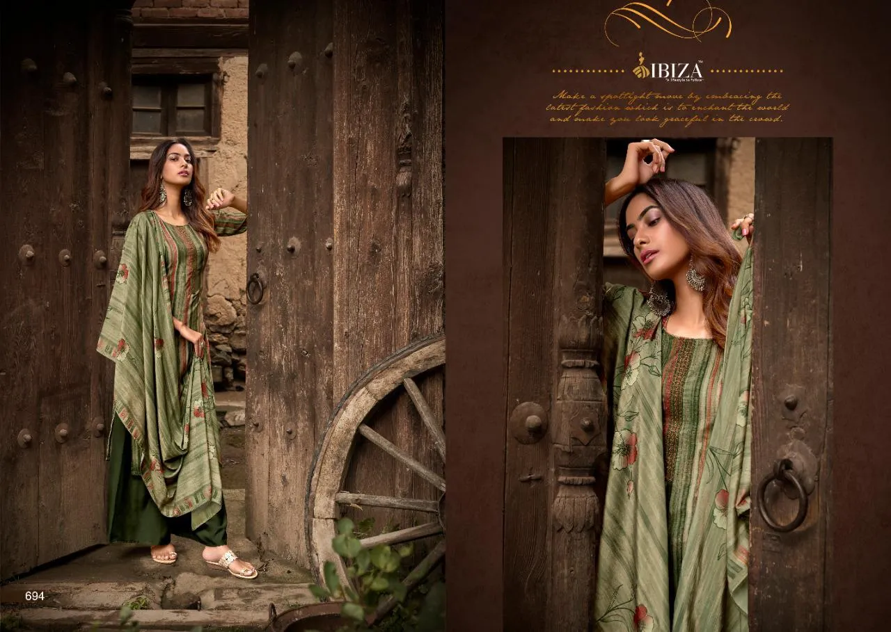 Ibiza Presents Afreen Fabric Velvet Printed Fancy Designer Salwar Kameez
