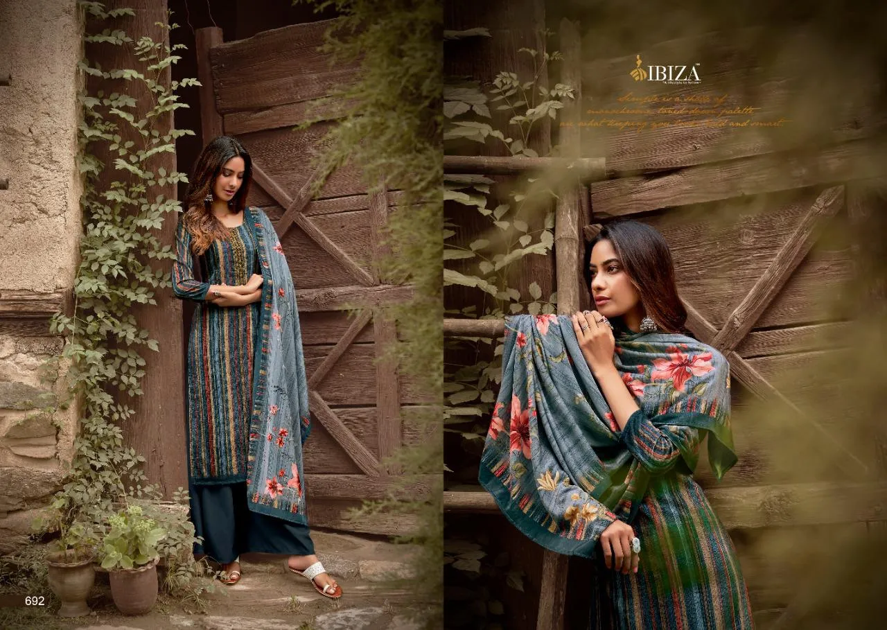 Ibiza Presents Afreen Fabric Velvet Printed Fancy Designer Salwar Kameez