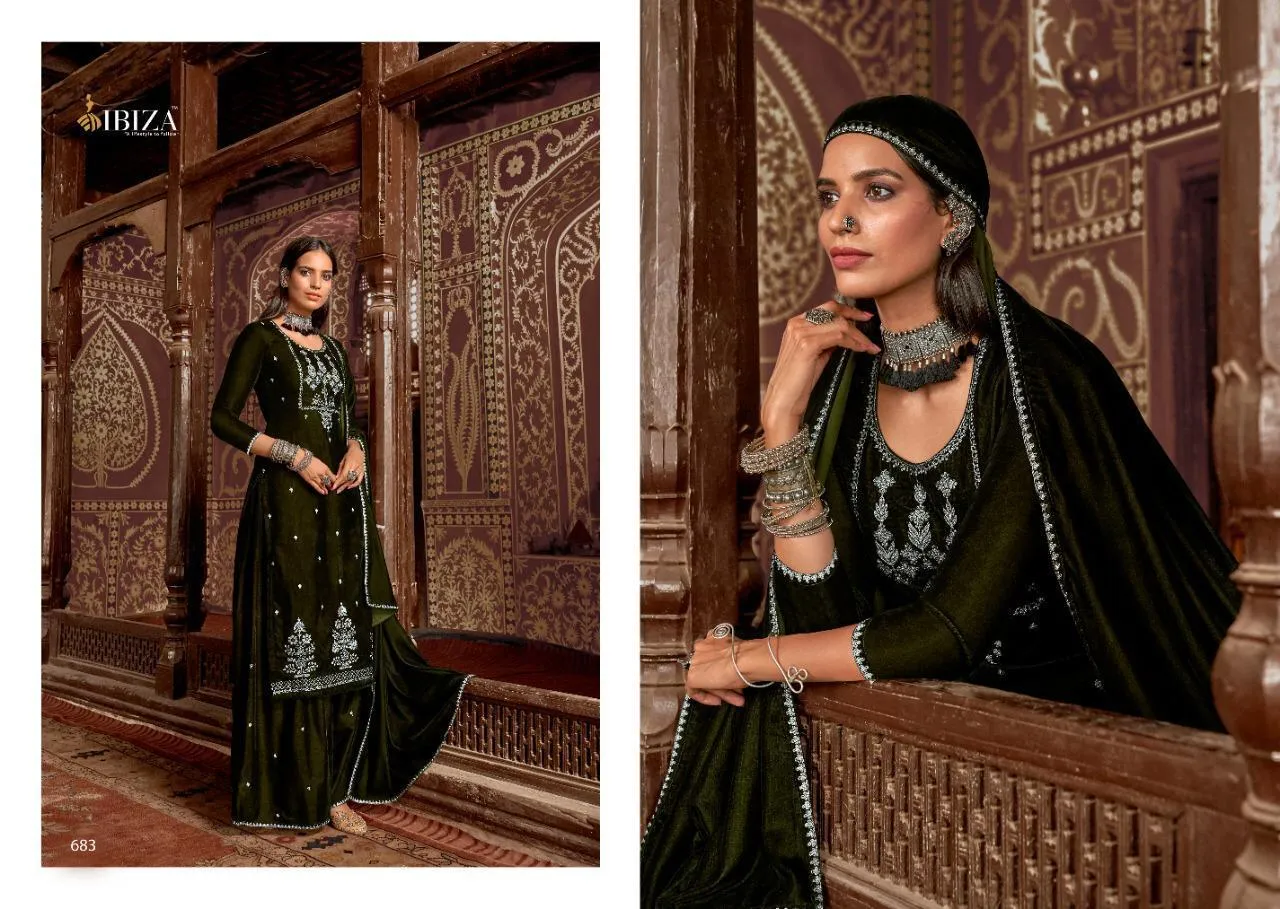 Ibiza Presents Kainaat Pure Velvet Fancy Pakistani Salwar Kameez