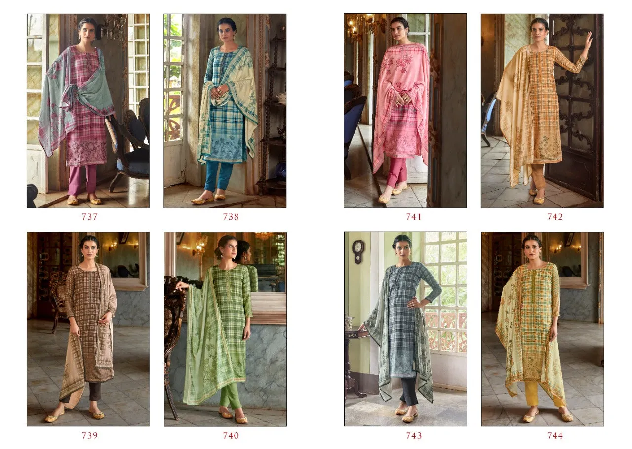 Ibiza Presents Mumtaha Wool Pashmina Printed Embroidery Work Fancy Designer Salwar Kameez