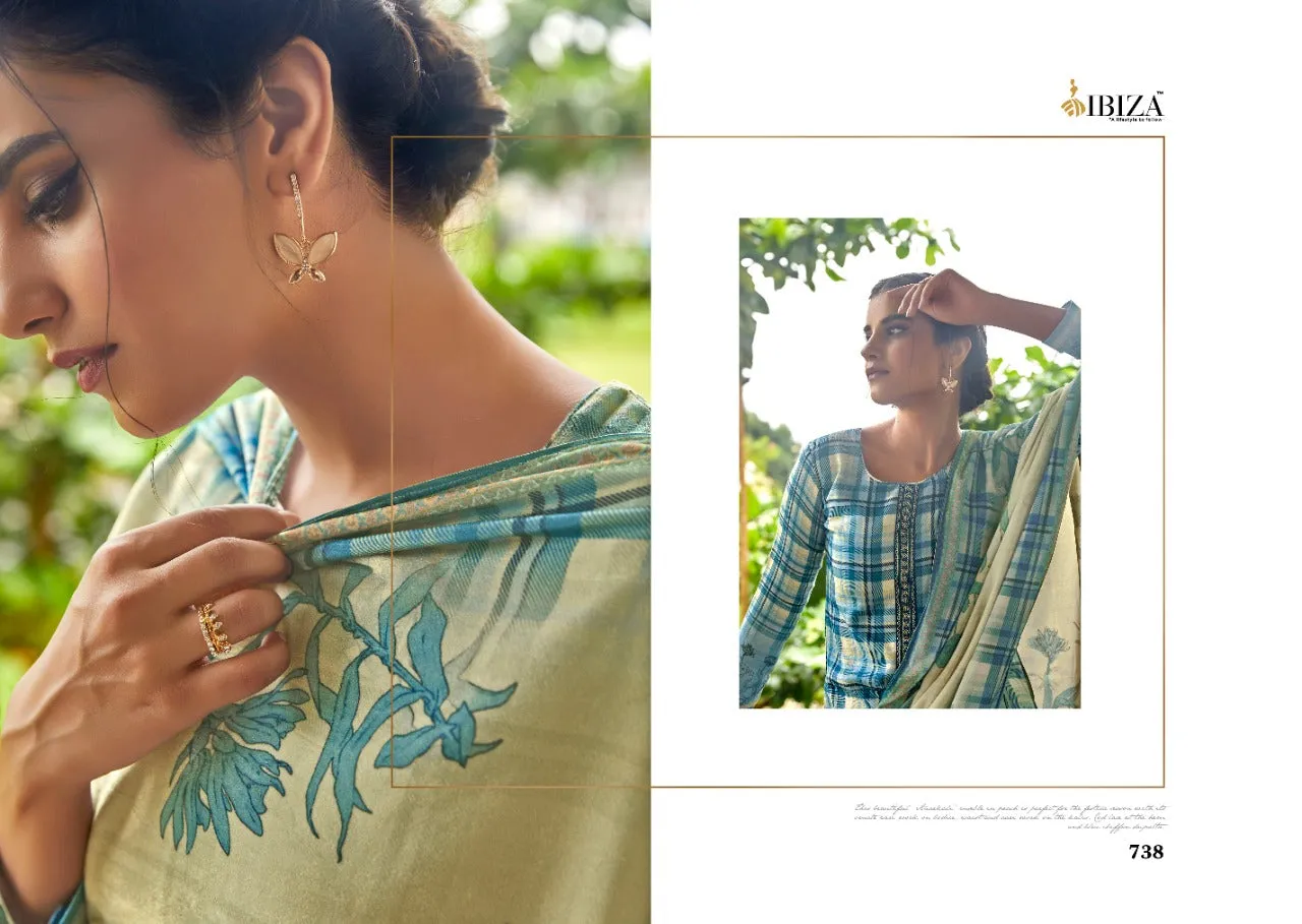 Ibiza Presents Mumtaha Wool Pashmina Printed Embroidery Work Fancy Designer Salwar Kameez