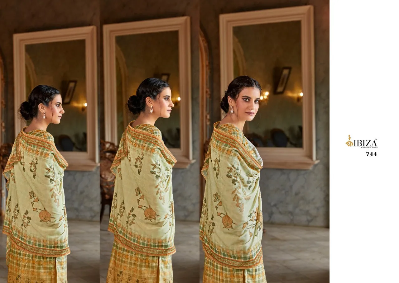 Ibiza Presents Mumtaha Wool Pashmina Printed Embroidery Work Fancy Designer Salwar Kameez