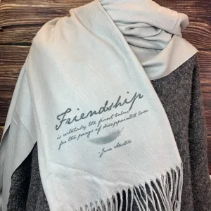 Jane Austen Scarf Friendship Quote