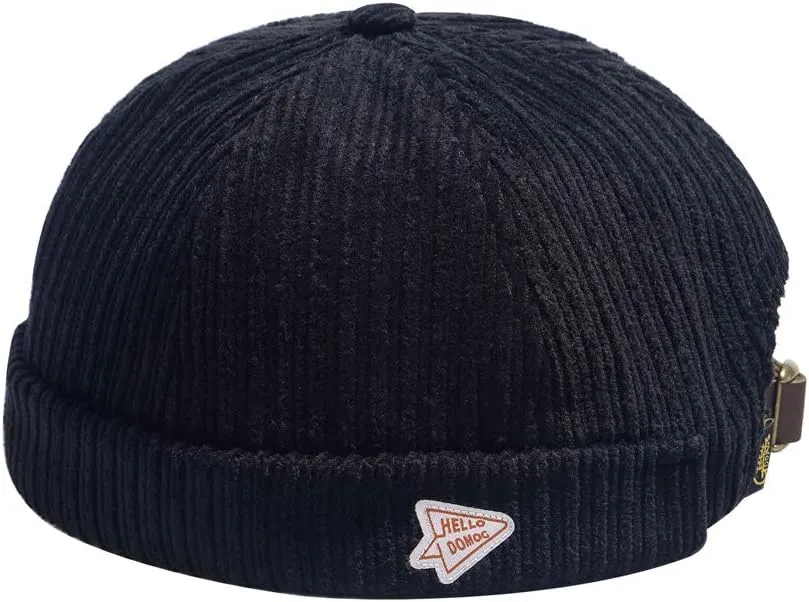 jerague Beanie Hat for Men Women Brimless Cuffed Hat Skullcap Watch Cap Adjustable
