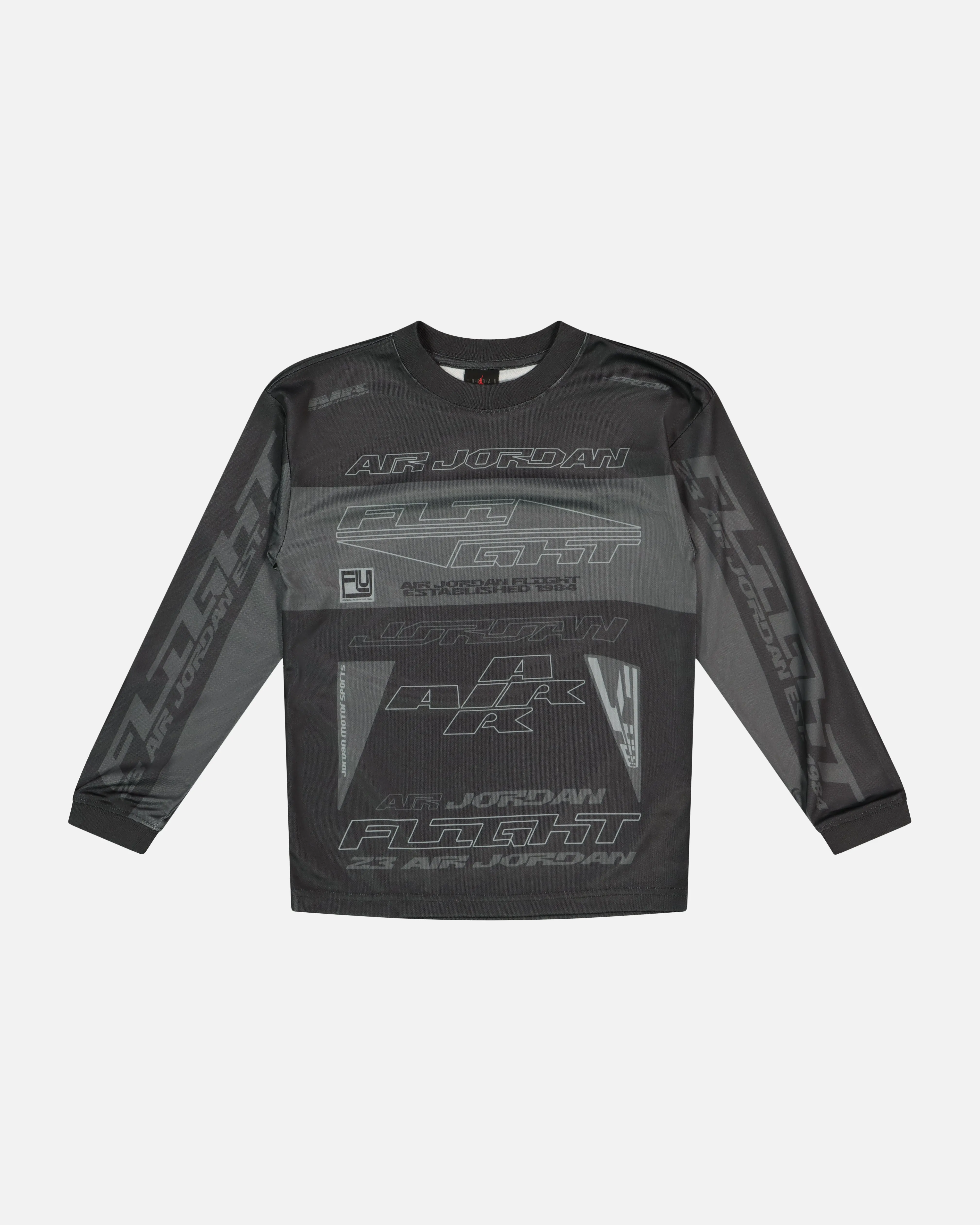 Jordan Kids' MVP Motorsport Long Sleeve Jersey Black