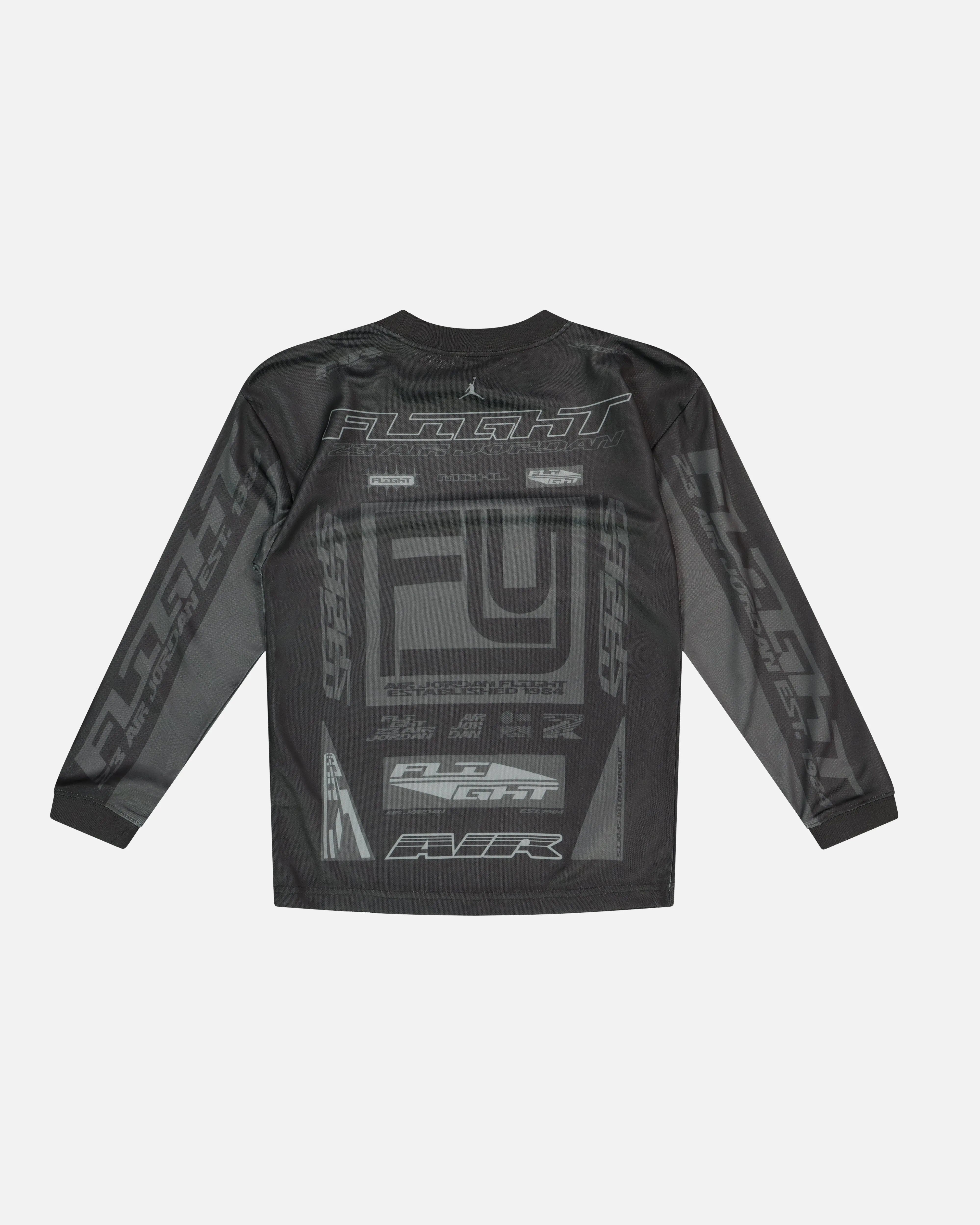 Jordan Kids' MVP Motorsport Long Sleeve Jersey Black