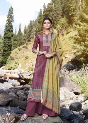 Kesar Karachi Presents Pakizah Velvet Printed Casual Wear Salwar Kameez Collection
