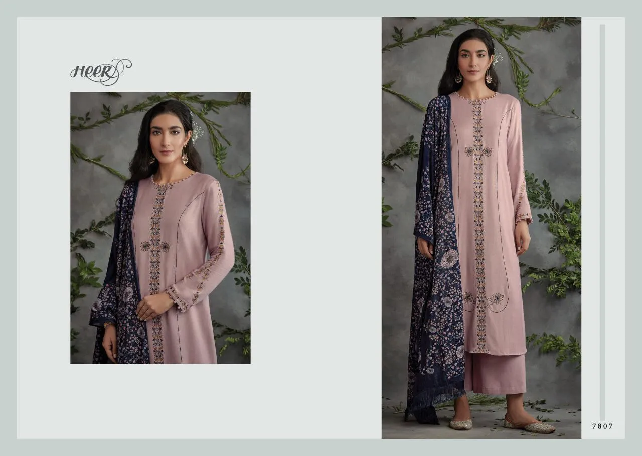 Kimora Presents Tarana Pashmina Diamond Velvet Stole Fancy Designer Salwar Kameez