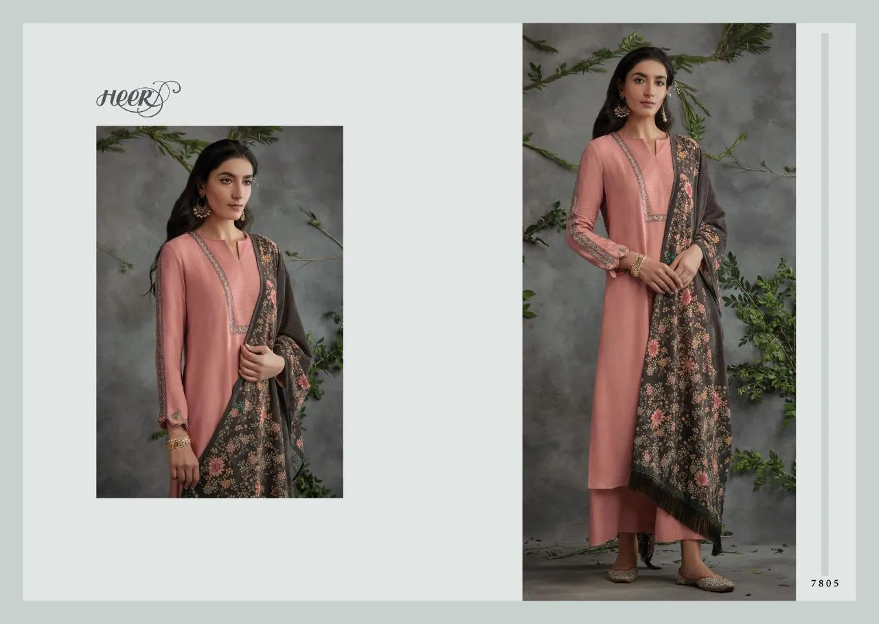 Kimora Presents Tarana Pashmina Diamond Velvet Stole Fancy Designer Salwar Kameez