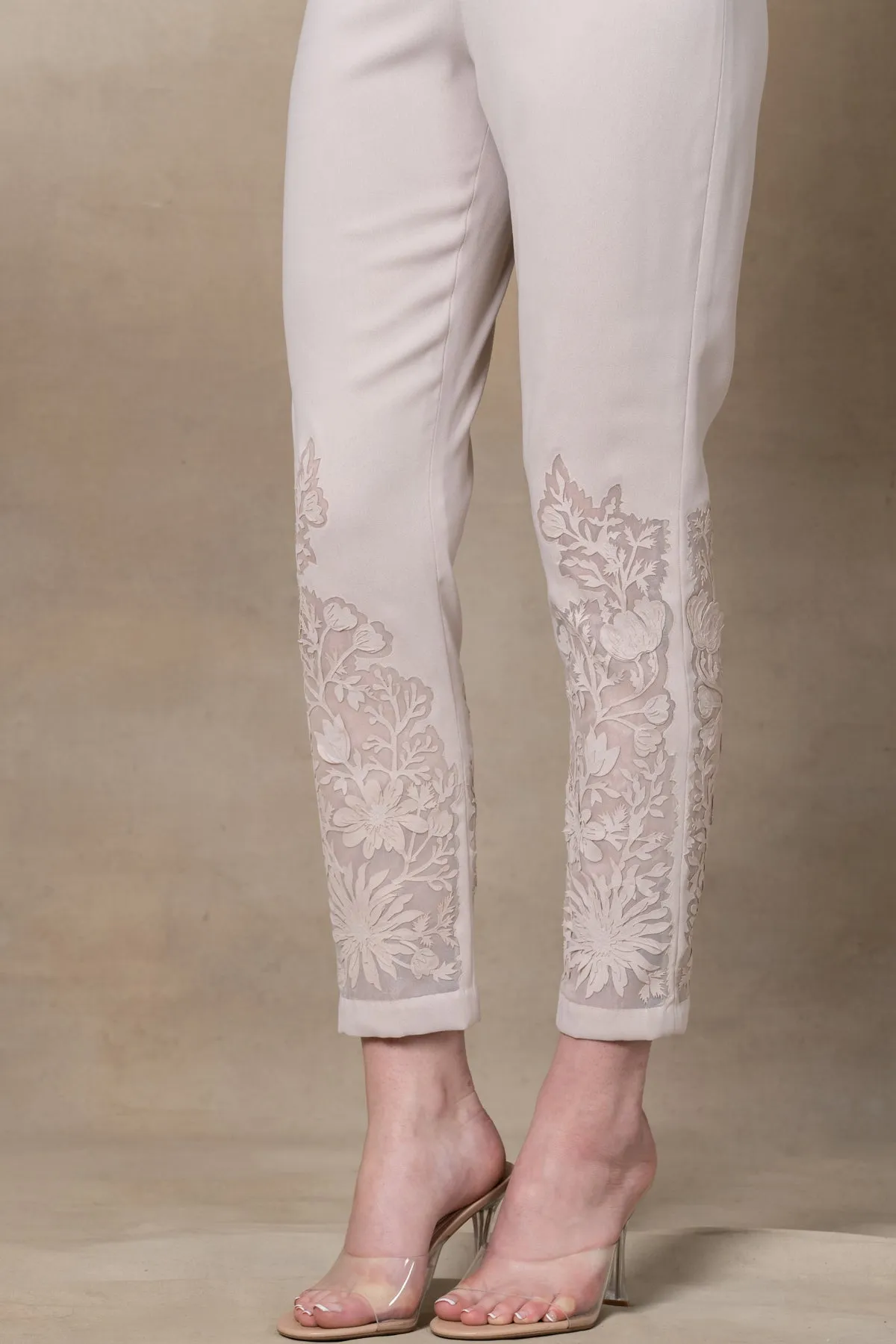 Lace Pants 51 Beige