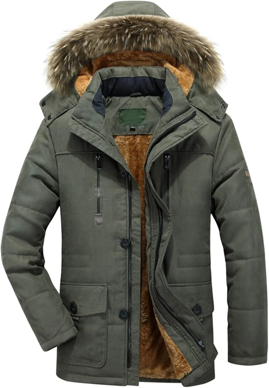 LCMTWX Mens Puffer Jackets Jacket Stand Collar Knitted Splice Sweater Coat Casual Cardigan Men's Winter Thickened Warm