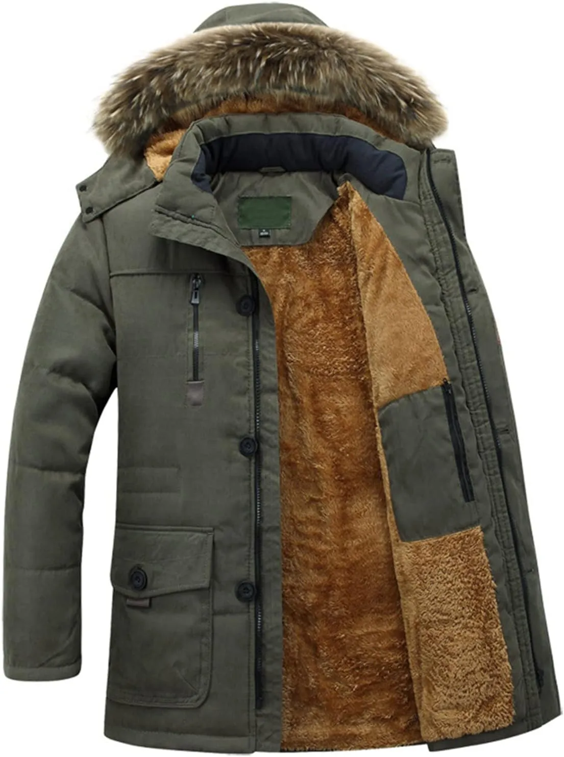 LCMTWX Mens Puffer Jackets Jacket Stand Collar Knitted Splice Sweater Coat Casual Cardigan Men's Winter Thickened Warm