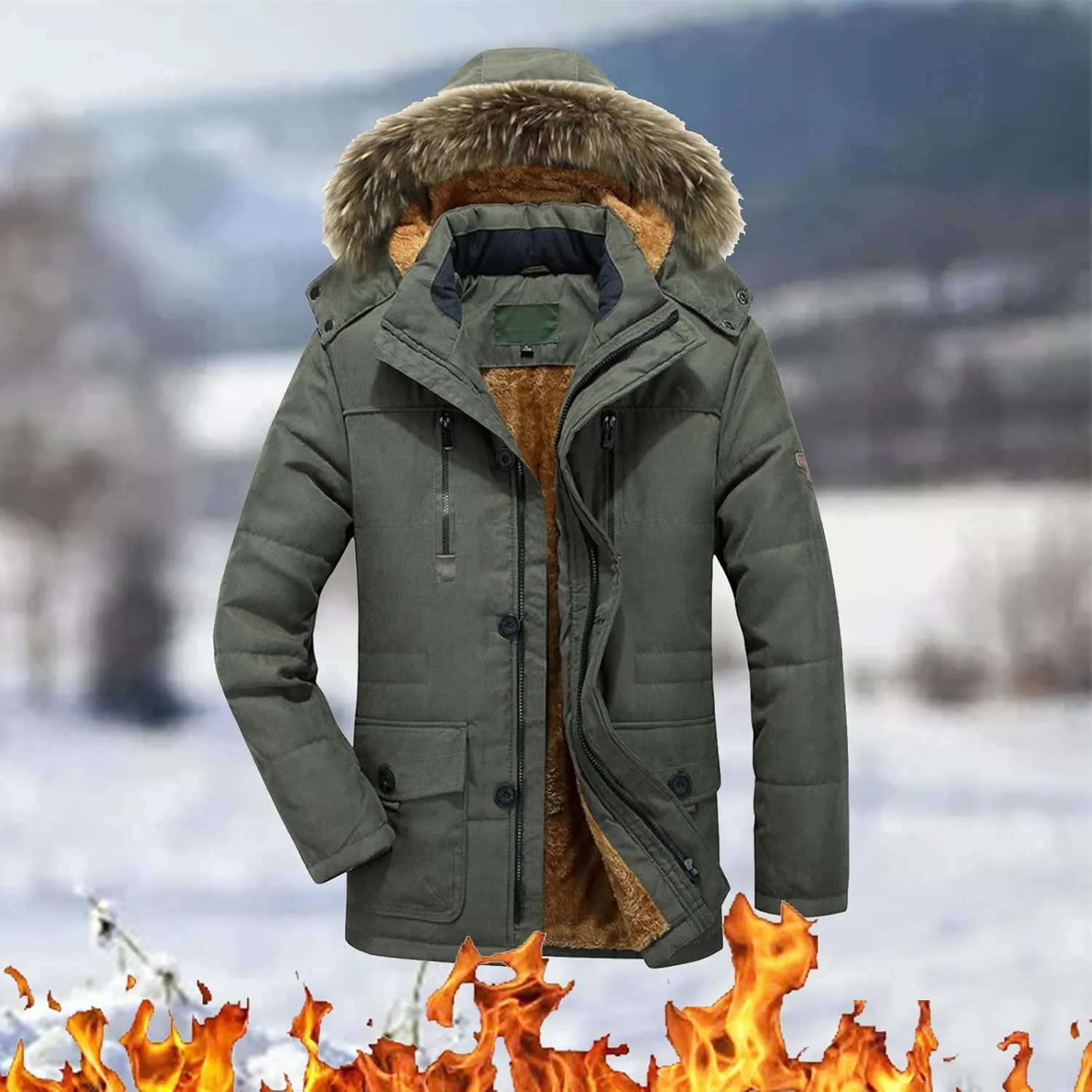 LCMTWX Mens Puffer Jackets Jacket Stand Collar Knitted Splice Sweater Coat Casual Cardigan Men's Winter Thickened Warm