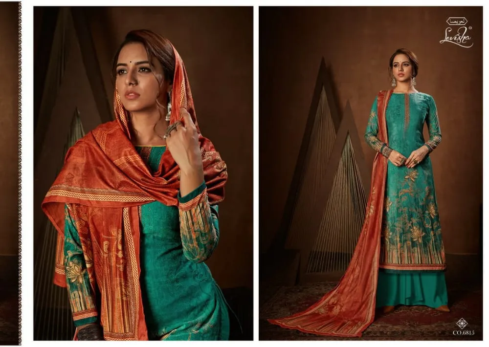 Levisha Launched Muskaan Vol 2 Velvet Printed Fancy Designer Salwar Suits