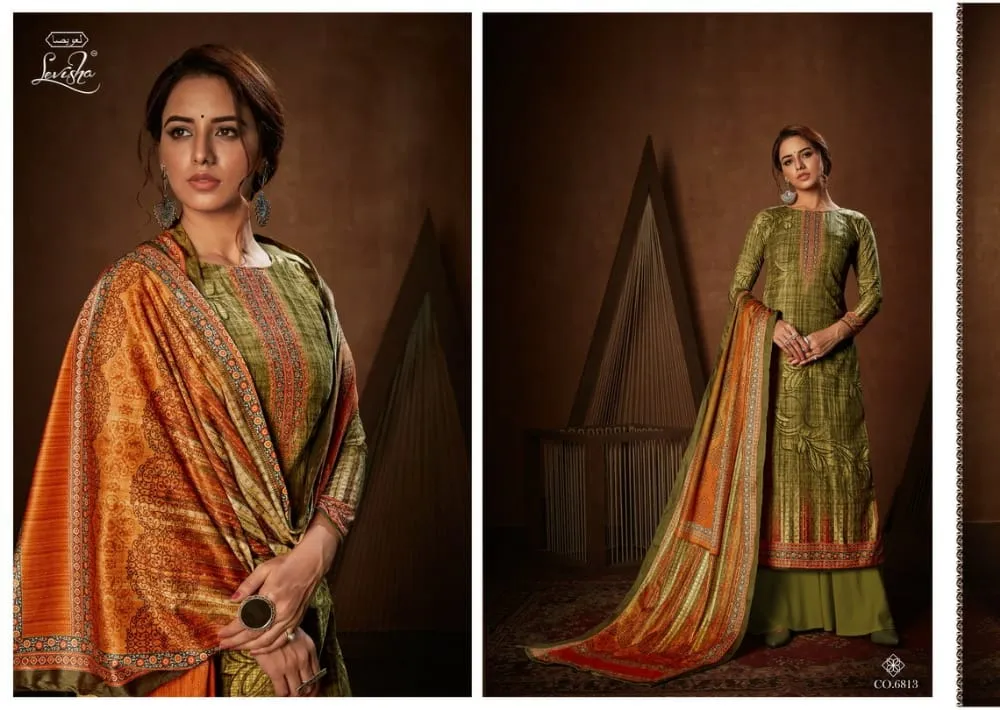 Levisha Launched Muskaan Vol 2 Velvet Printed Fancy Designer Salwar Suits