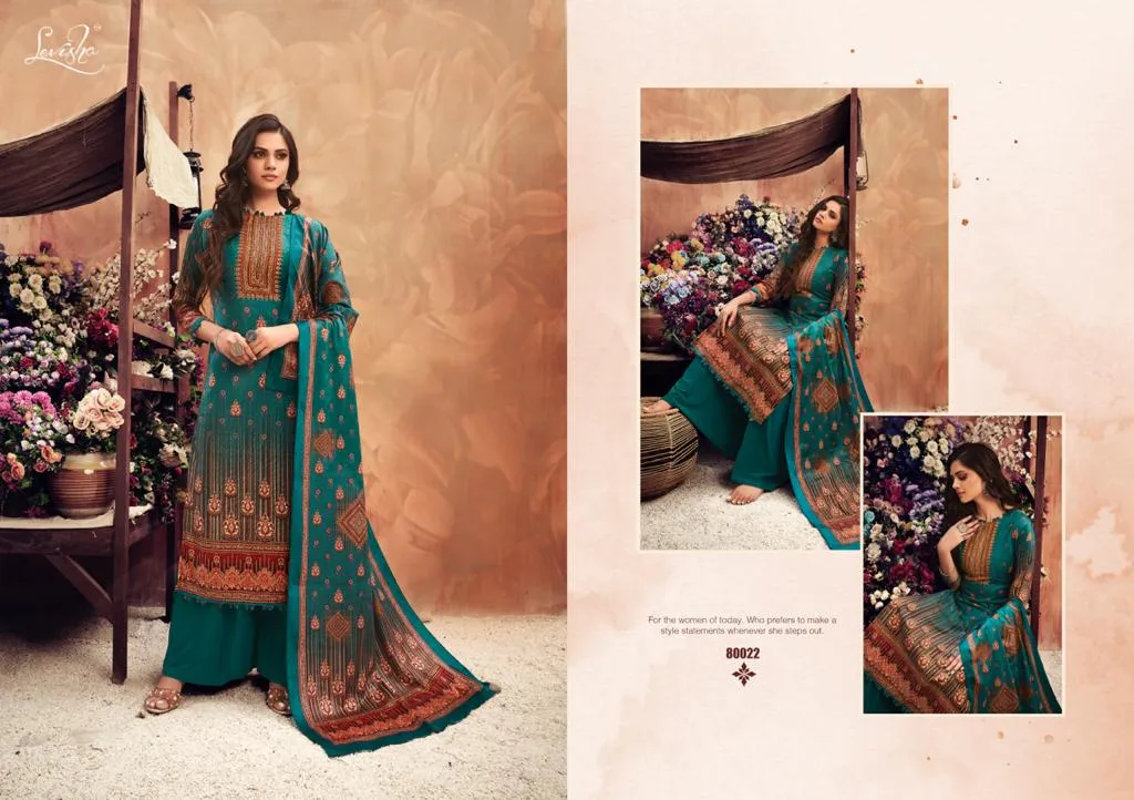Levisha Presents Muskaan Pure Velvet Printed Fancy Designer Salwar Suits